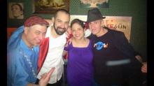 DJ Bongohead and DJ Turmix with David and Erica Nublu